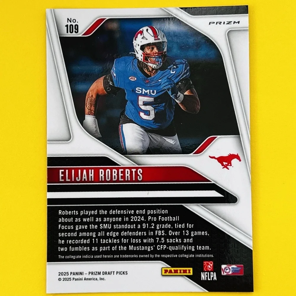 2025 Panini Prizm Draft Picks‎ Elijah Roberts RC Purple Wave Rookie